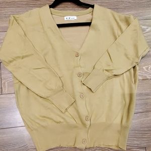 Casual mustard brown cardigan